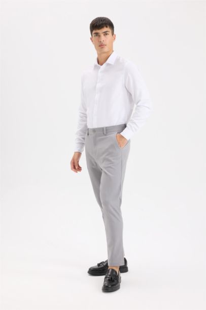 Tailored Fit Прямой Фасон Везде Растягивающиеся Брюки
