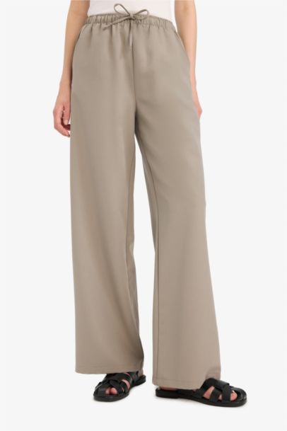 Wide Leg Regular Waist Trousers