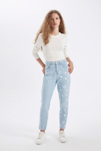 Lina Mom Fit High Waist Ankle Length Jeans