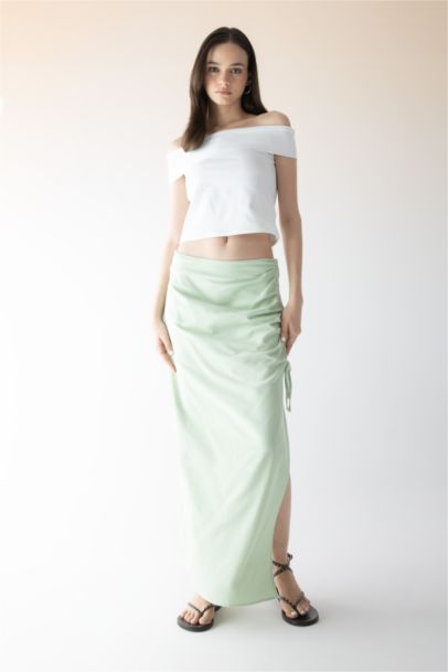 Fitted Off Shoulder Short Sleeve T-Shirt