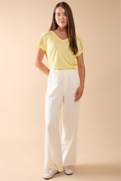 V Neck Basic Short Sleeve T-Shirt