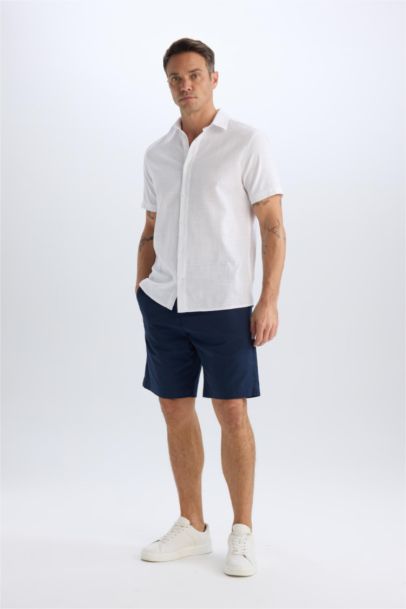 Бермуда из габардина стандартного кроя