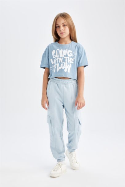 Girl Cargo Pocket Jogger Sweatpants