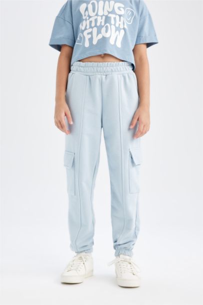 Girl Cargo Pocket Jogger Sweatpants