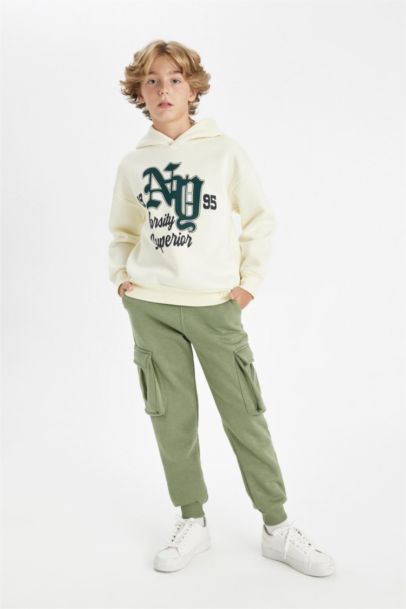 بنطلون بجامة رياضي كارجو للمدرسة قصة عادية