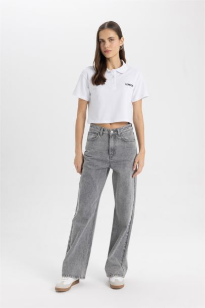 تيشيرت بيكة برسمة مدينة قصة مريحة بياخة بولو