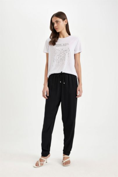 Regular Fit Crew Neck Printed Short Sleeve T-Shirt