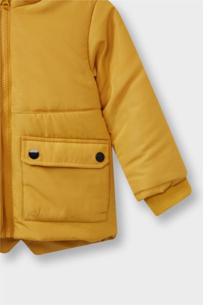 Manteau à capuche et poches pour bébé garçon