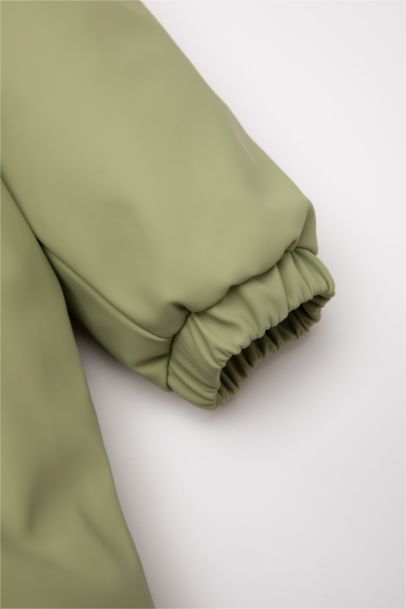 Baby Boy Waterproof Hooded Zippered Jumpsuit Jacket