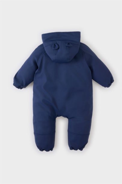 Combinaison imperméable zippée à capuche pour bébé garçon