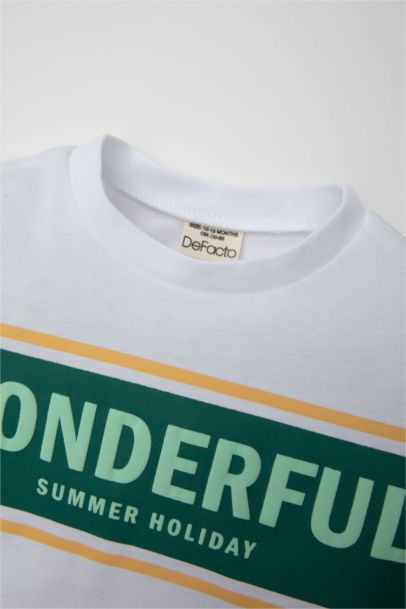 Baby Boy Printed Short Sleeve T-Shirt