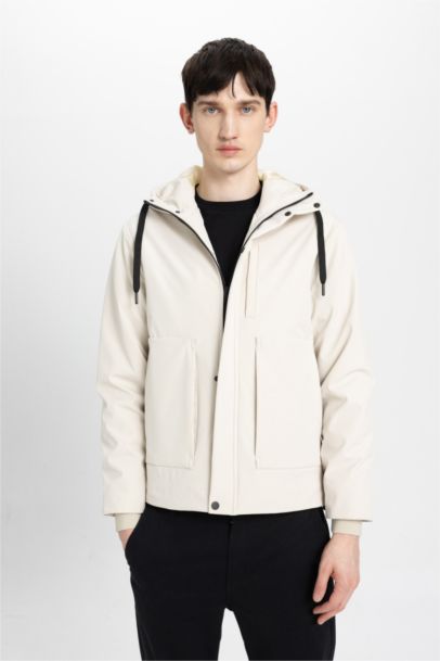 Regular Fit Hooded Jacket