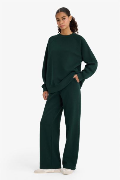 Pantalon de survêtement épais avec poches Coupe droite