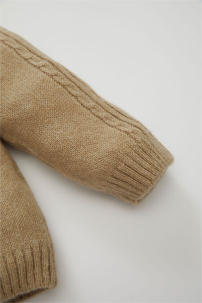 Baby Girl Crew Neck Cardigan