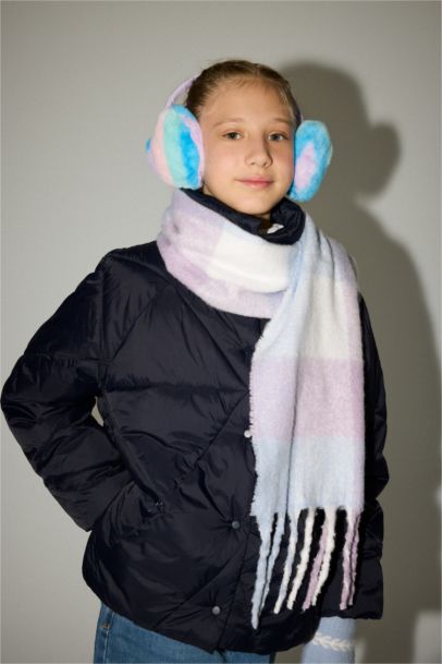 Girl Plaid Neck Scarf