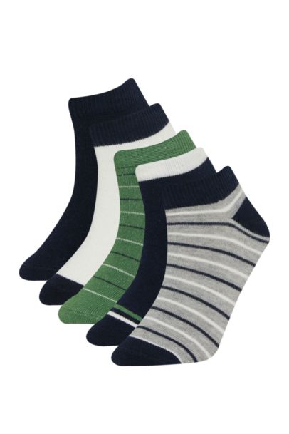 Erkek Çocuk 5'li Pamuklu Patik Çorap