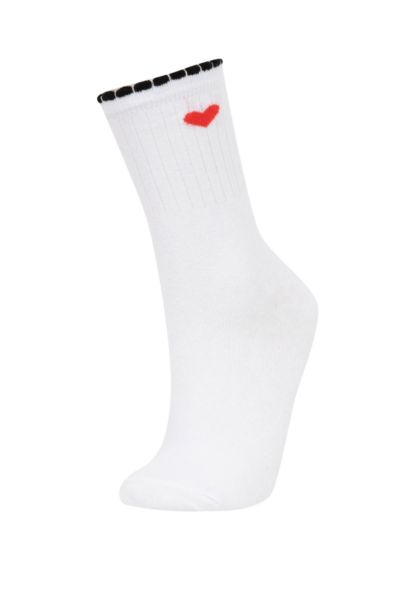 Chaussettes Longues Coton pour Fille - 3 Paires