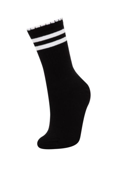 Chaussettes Longues Coton pour Fille - 3 Paires