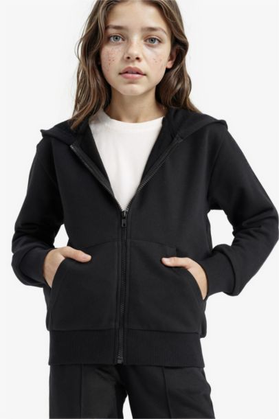 Girl Basic Hooded Cardigan