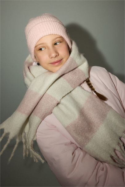 Girl Plaid Scarf