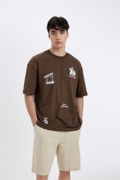 Regular Fit Linen Bermuda Shorts