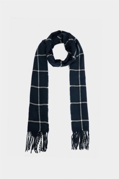 Boy Plaid Woven Scarf