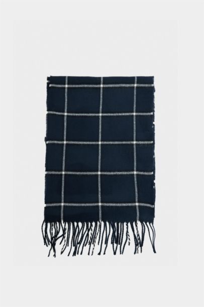 Boy Plaid Woven Scarf