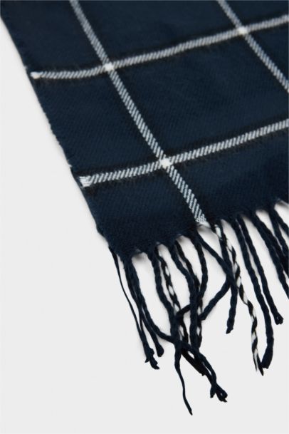 Boy Plaid Woven Scarf