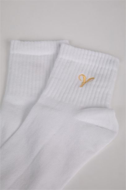 Unisex Pamuklu Koç Burcu Simgeli Soket Çorap
