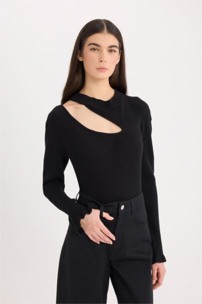 بودي كم طويل سليم برقبة مستديرة