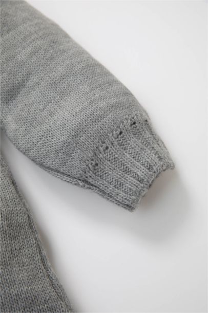 Yarım Balıkçı Yaka Uzun Kollu Triko Elbise Kız Bebek