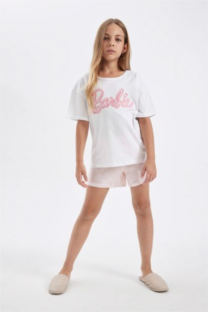 Girl Barbie Boxy Fit 2 Piece Pajama Set