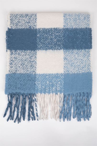 Erkek Çocuk Kareli Atkı