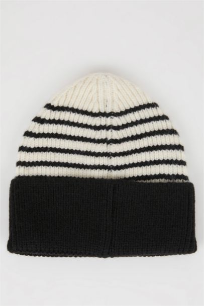 Baby Boy Striped Polar Fleece Beanie
