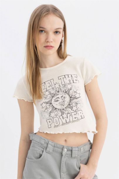 تيشيرت نص كم وافل سليم فيت