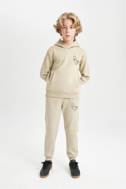 Pantalon Jogging épais imprimé avec poches et taille élastique pour garçon