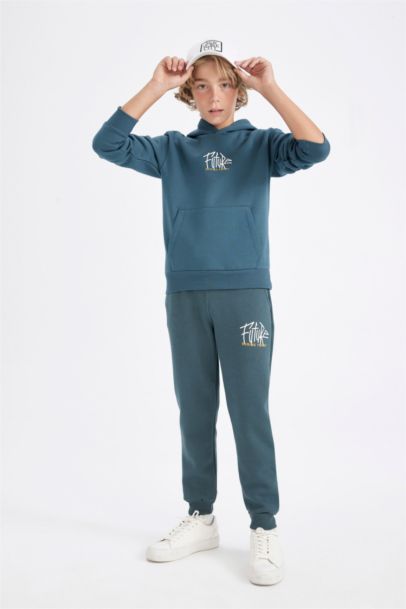 Pantalon Jogging épais imprimé avec poches et taille élastique pour garçon