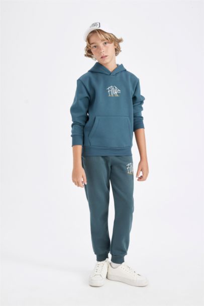 Pantalon Jogging épais imprimé avec poches et taille élastique pour garçon