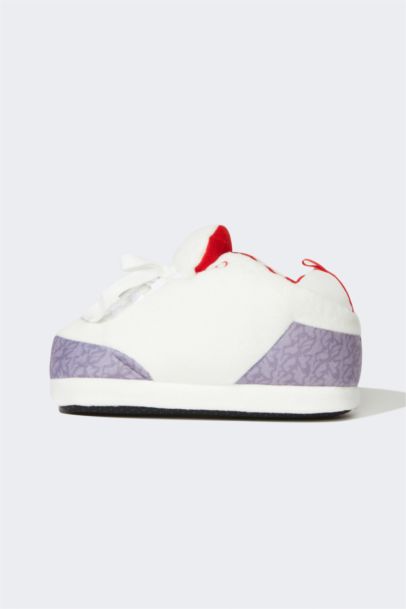 Boy Sneaker Look Plush Slippers