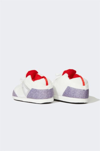 Boy Sneaker Look Plush Slippers