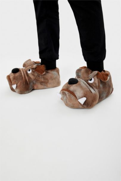 لكلوك فرو اولادي بكعب سميك بني