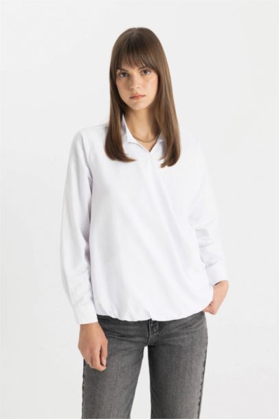 Poplin Long Sleeve Tunic