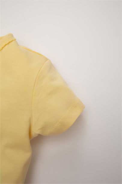 Baby Girl Ribbed Camisole Floral T-Shirt Shorts 2 Piece Set