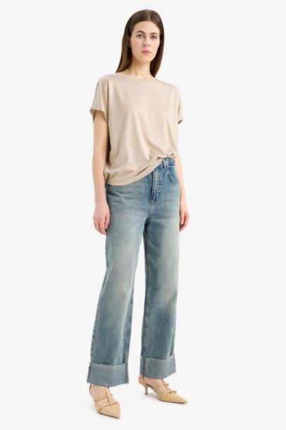 Crew Neck Basic Modal Short Sleeve T-Shirt