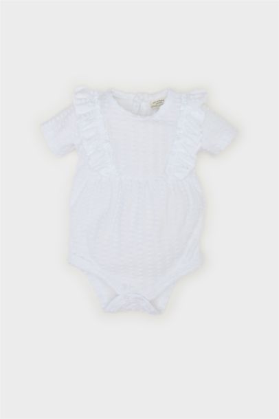 Body à manches courtes et boutons-pression pour bébé fille