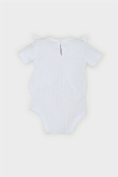 Body à manches courtes et boutons-pression pour bébé fille