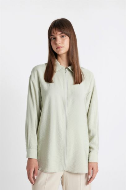 Tunique Coupe Relax à Manches Longues