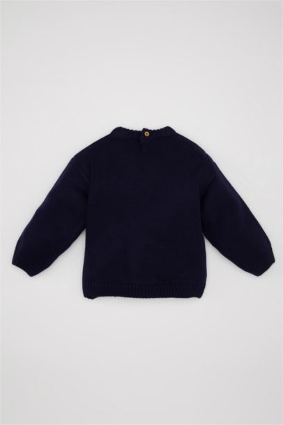 Baby Boy Blue Letter Printed Knitted Pullover