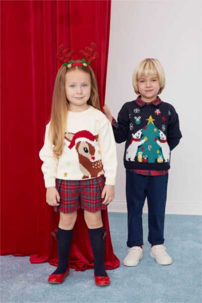 Pull de Noël en tricot pour Bébé Garçon