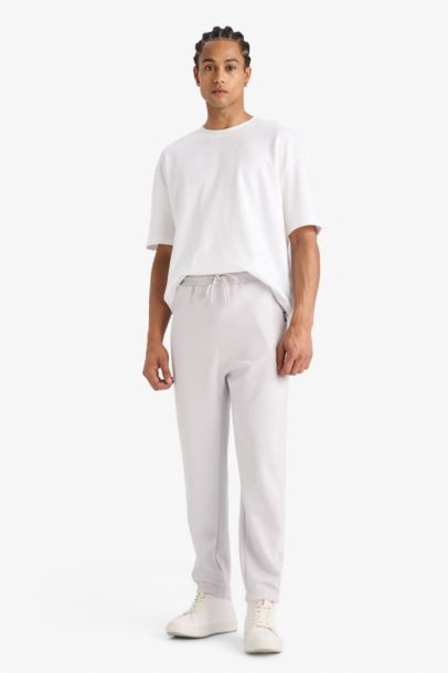 بنطلون سويت بانتس جوجر قماش سكوبا قصة عادية من DeFactoFit